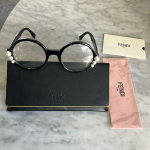 NEW✨Fendi Demo Round Ladies Eyeglasses FF 0298 00T7 51